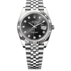 롤렉스 데이저스트 41mm 126334-0012  Full 904L Diamond Mop Black Dial Jubilee[CLEAN]