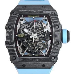 리차드밀 RM35-01 42mm Carbon Fiber Blue Rubber Strap Skeletonized Dial[SONIC]