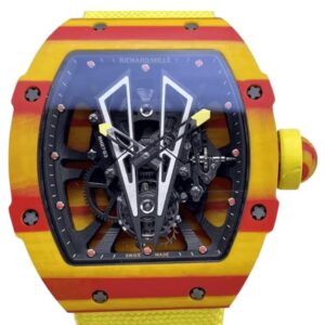 리차드밀 RM27-03 40mm 'Tourbillon' Yellow Carbon Case Textile Strap Skeletonized Dial[BBR]
