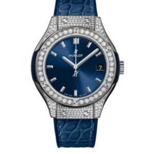 위블로 클래식퓨전 38mm 565.NX.7170.LR DiamondSteel Leather Strap Blue Dial[HB]