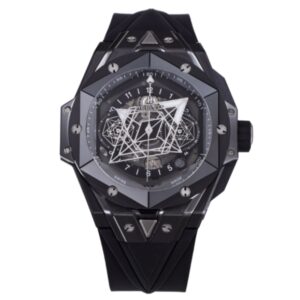 위블로 빅뱅 Sang Bleu II 45mm 418.CX.1114.RX.MXM20 Black Ceramics Black Rubber Strap Black Skeletonized Dial[BBF]