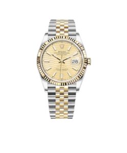 롤렉스 데이저스트 36mm 126233-0039 Half Yellow Gold Fluted Motif Champagne Dial Jubilee[VS]