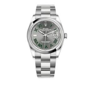롤렉스 데이저스트 36mm 126200-0018 Wimbledon Smooth Bezel Full 904L Roman Number Grey Dial[VS]