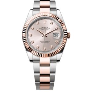 롤렉스 데이저스트 41mm Counterweight 126331-0007 Half Rose Gold Diamond Pink Dial[ARF]