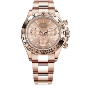 롤렉스 데이토나 40mm 116505-0017 Full Rose Gold Diamond Bagutte Pink Dial[CLEAN]