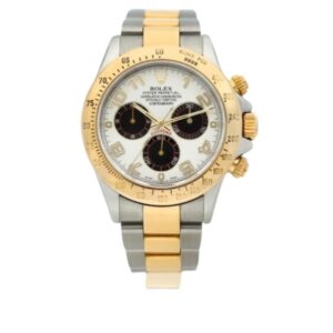 롤렉스 데이토나 40mm 116523 Half Gold Arabic Number Black Eye White Dial[CLEAN]