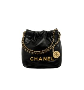 [탑티어/해외배송]샤넬 *정품가죽* 22백 미니 핸드백(블랙/금장/카프스킨)