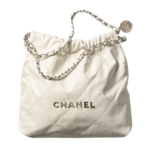 [탑티어/해외배송]샤넬 *정품가죽* 22백 미디엄 핸드백(화이트/은장/카프스킨)