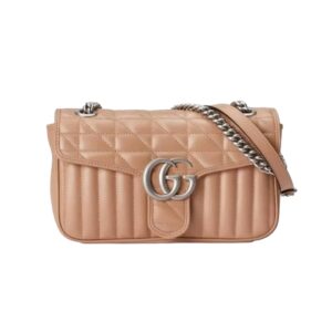 [프리미엄/해외배송]구찌 GG 마몽 스몰 숄더백(로즈 베이지)
