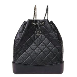 [프리미엄/해외배송]샤넬 가브리엘 백팩 미디엄(블랙/빈티지 카프스킨)