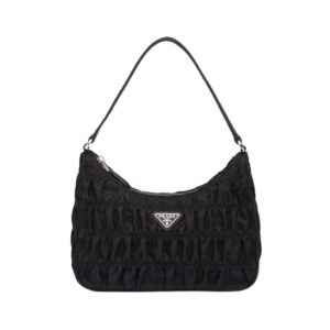 [프리미엄/해외배송]프라다 고프레 사피아노 트리밍 나일론 미니백(블랙)