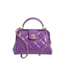 [프리미엄/해외배송]샤넬 닥터백 미니(퍼플/금장/램스킨)