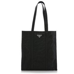 [프리미엄/해외배송]프라다 링클 나파 레더 스몰 토트백(블랙)