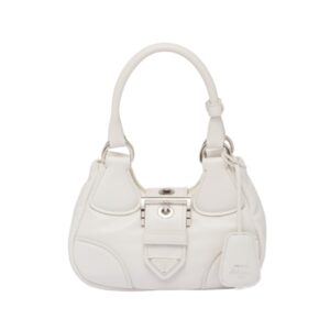 [프리미엄/해외배송]프라다 문 패딩 나파 레더 백(화이트)