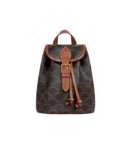 [프리미엄/해외배송]셀린느 폴코 백팩 미니(탠/트리옹프 캔버스)