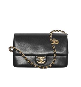 [프리미엄/해외배송]샤넬 빈티지 클래식 스몰 플랩 백(블랙/금장/캐비어)