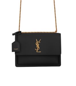 [프리미엄/해외배송]생로랑 선셋 미디엄(누아르/금장)