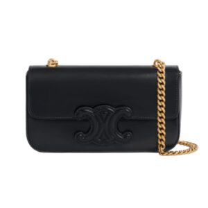 [프리미엄/해외배송]셀린느 퀴르 트리옹프 체인 숄더백(블랙/골드체인)