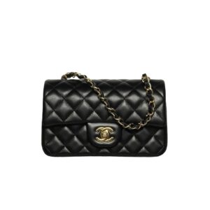 [프리미엄/해외배송]샤넬 클래식 누아르 미니 플랩 백(블랙/금장/램스킨)