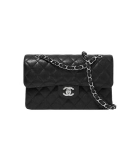 [프리미엄/해외배송]샤넬 클래식 플랩 백 스몰(블랙/은장/캐비어)