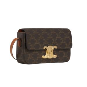 [프리미엄/해외배송]셀린느 클로드 숄더백(탠/트리옹프 캔버스)