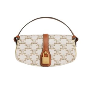 [프리미엄/해외배송]셀린느 타부 스트랩 클러치(화이트/트리옹프 캔버스)