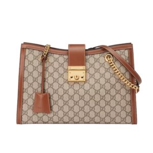 [프리미엄/해외배송]구찌 패들락 미디엄 숄더백(GG수프림/브라운)