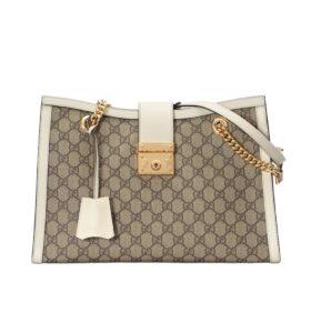 [프리미엄/해외배송]구찌 패들락 미디엄 숄더백(GG수프림/화이트)