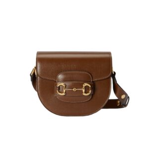 [프리미엄/해외배송]구찌 홀스빗 1955 라운드 미니백(브라운)