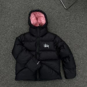 [국내배송]스투시 다운 파카 마이크로 립스탑 팬텀 블랙 남여공용