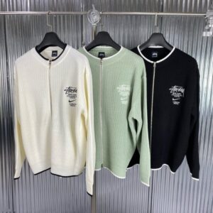 [국내배송]스투시 골지 니트집업