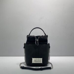 [국내배송]마르지엘라 5AC 레더 체인 버킷백