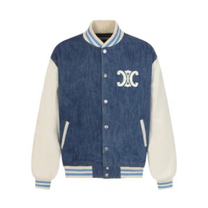 [국내배송]셀린느 B11 트리오페 워싱 데님 바시티 자켓