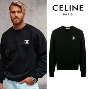 [국내배송]셀린느 빅 트리오페 빅패치 커플 맨투맨 티셔츠