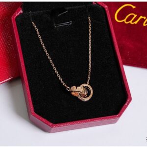 [국내배송]까르띠에 LOVE 펜던트 네크리스 세미 파베 세팅