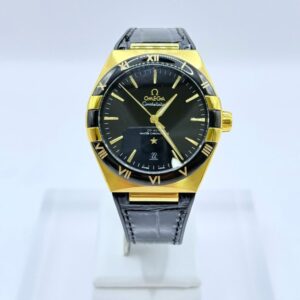 [국내배송]오메가 컨스텔레이션 코엑시얼 마스터 금장 가죽