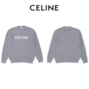 [국내배송]셀린느 리브드 오버사이즈 스웨터(그레이)