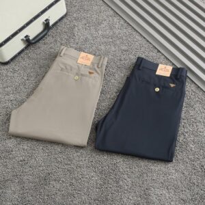 [국내배송]프라다 2025SS 골드파츠 삼각로고 면스판 팬츠