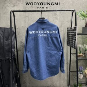 [국내배송]우영미 백로고 데님 오버셔츠