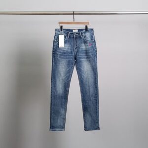 [국내배송]몽클레어 노블스틸패치 워싱 청바지