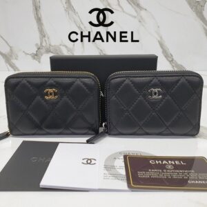[국내배송]샤넬 클래식 램스킨 카드지갑