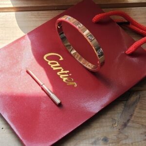 [국내배송]까르띠에 러브팔찌 큐빅 로즈골드