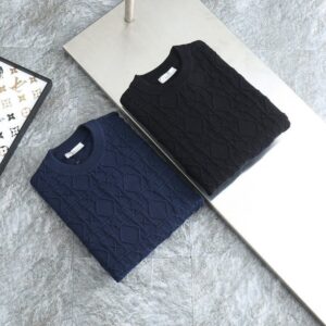 [국내배송]디올 2025FW 자가드로고 울캐시 라운드니트