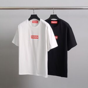 [국내배송]슈프림 레드 박스로고 코튼 반팔티