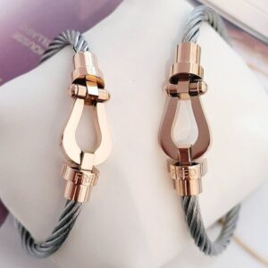 [국내배송]프레드 와이어 스틸 팔찌