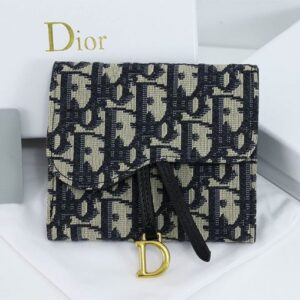 [국내배송]디올 수입고급 오블리크 새들 반지갑