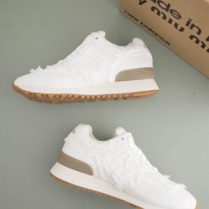 [국내배송]미우미우 [MIU MIU] 미우미우 X 뉴발란스 574 데님 화이트