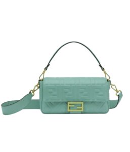 [프리미엄/해외배송]펜디 바게트 백 미디엄 FF(민트 그린)