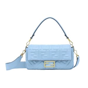 [프리미엄/해외배송]펜디 바게트 백 미디엄 FF(스카이 블루)