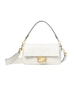 [프리미엄/해외배송]펜디 바게트 백 미디엄 FF(화이트)